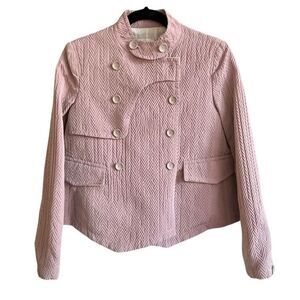 Armani Collezioni | Quilted Half Trench Coat in Pink / Light Burgundy Size 4